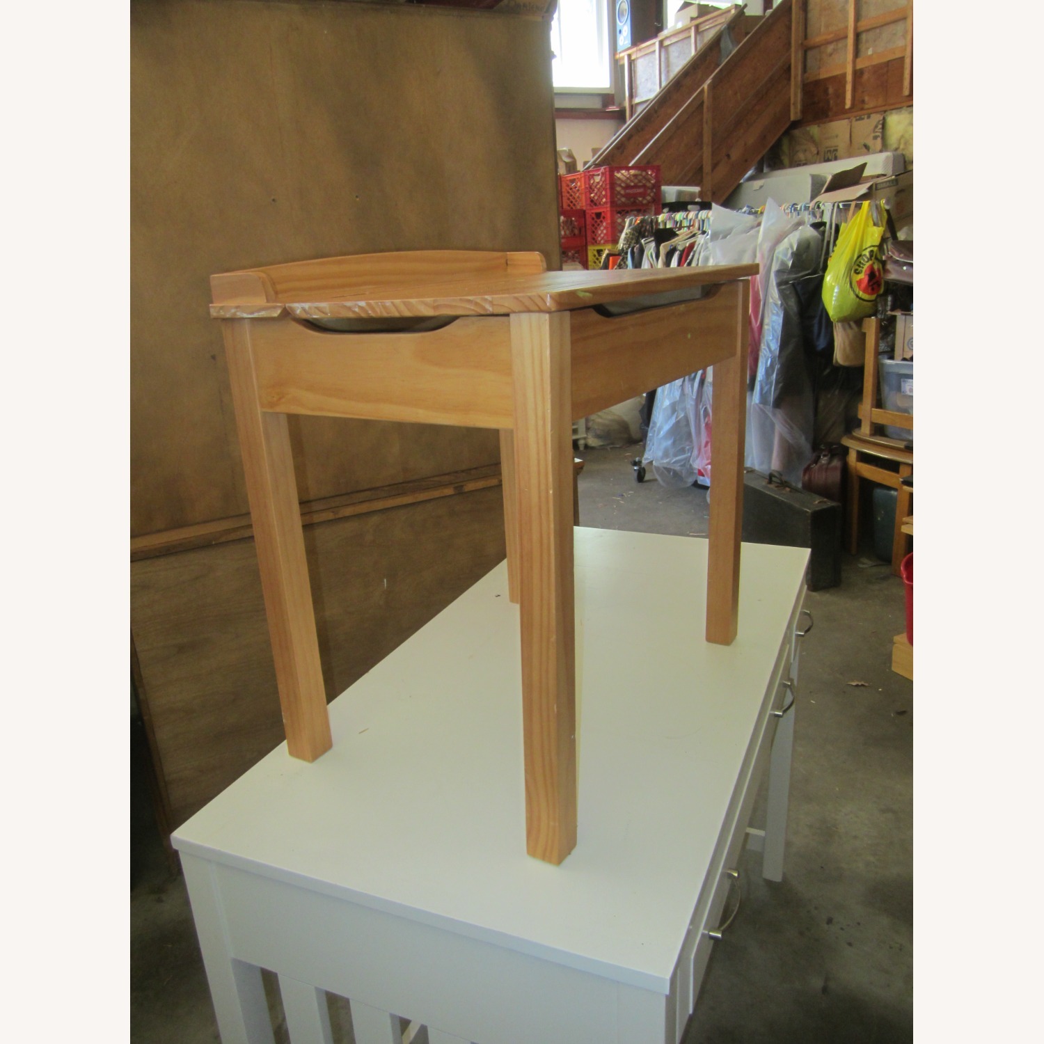 Natural Wood Desk - image-5