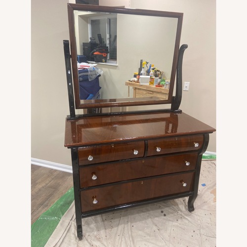 Used Vintage/Antique Black Wood Dresser for sale on AptDeco