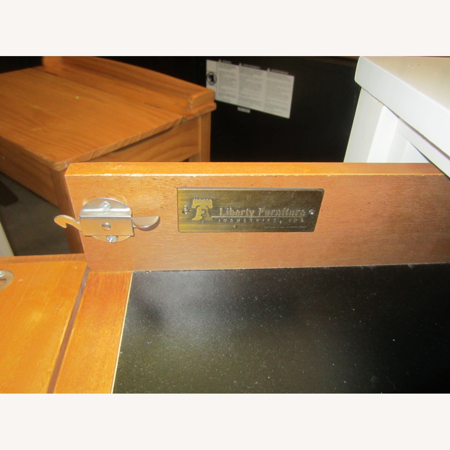 Vintage/Antique Finds White Wood Desk - image-7