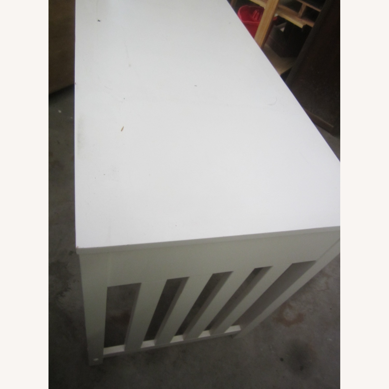 Vintage/Antique Finds White Wood Desk - image-4