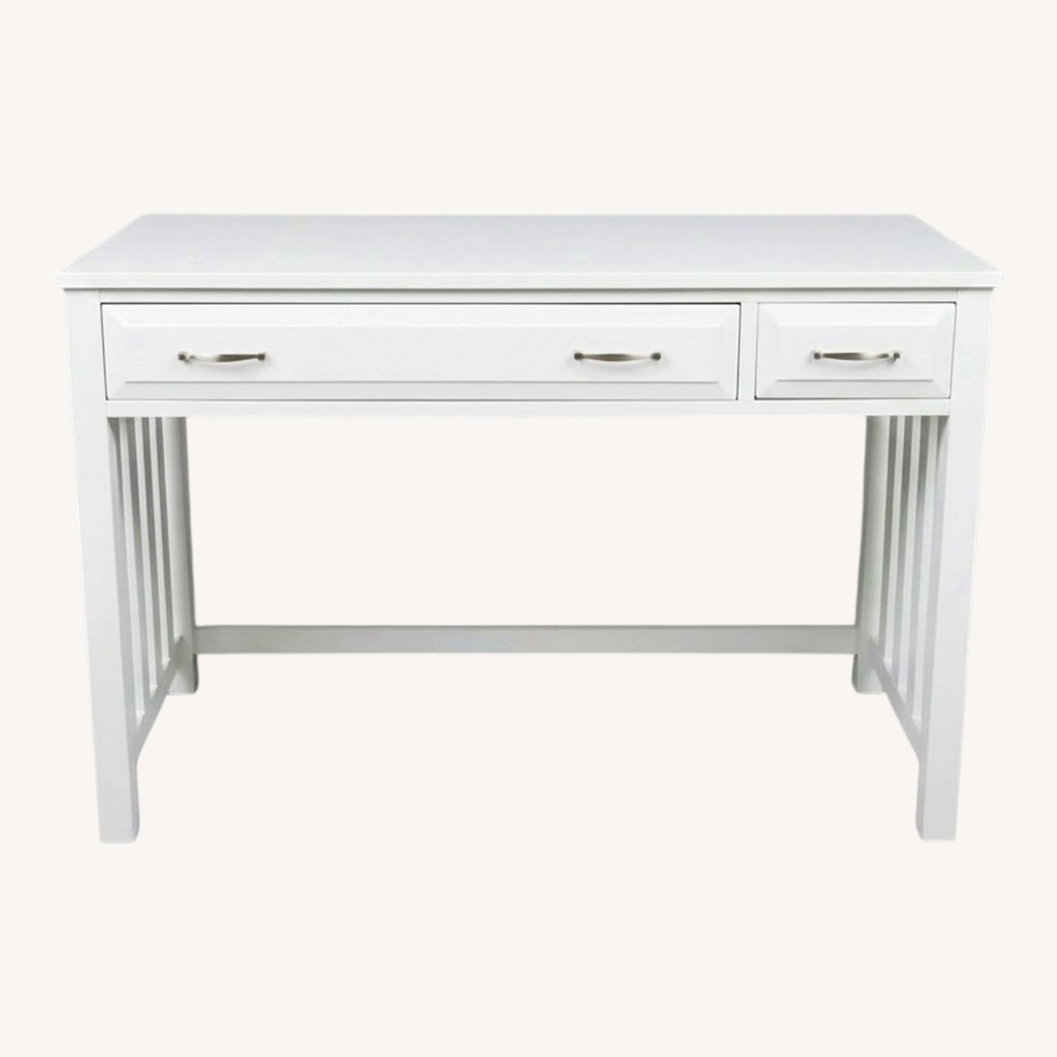 Vintage/Antique Finds White Wood Desk - image-0