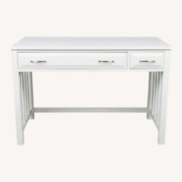 Vintage/Antique Finds White Wood Desk
