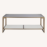 Raymour & Flanigan Monroe Glass Coffee Table