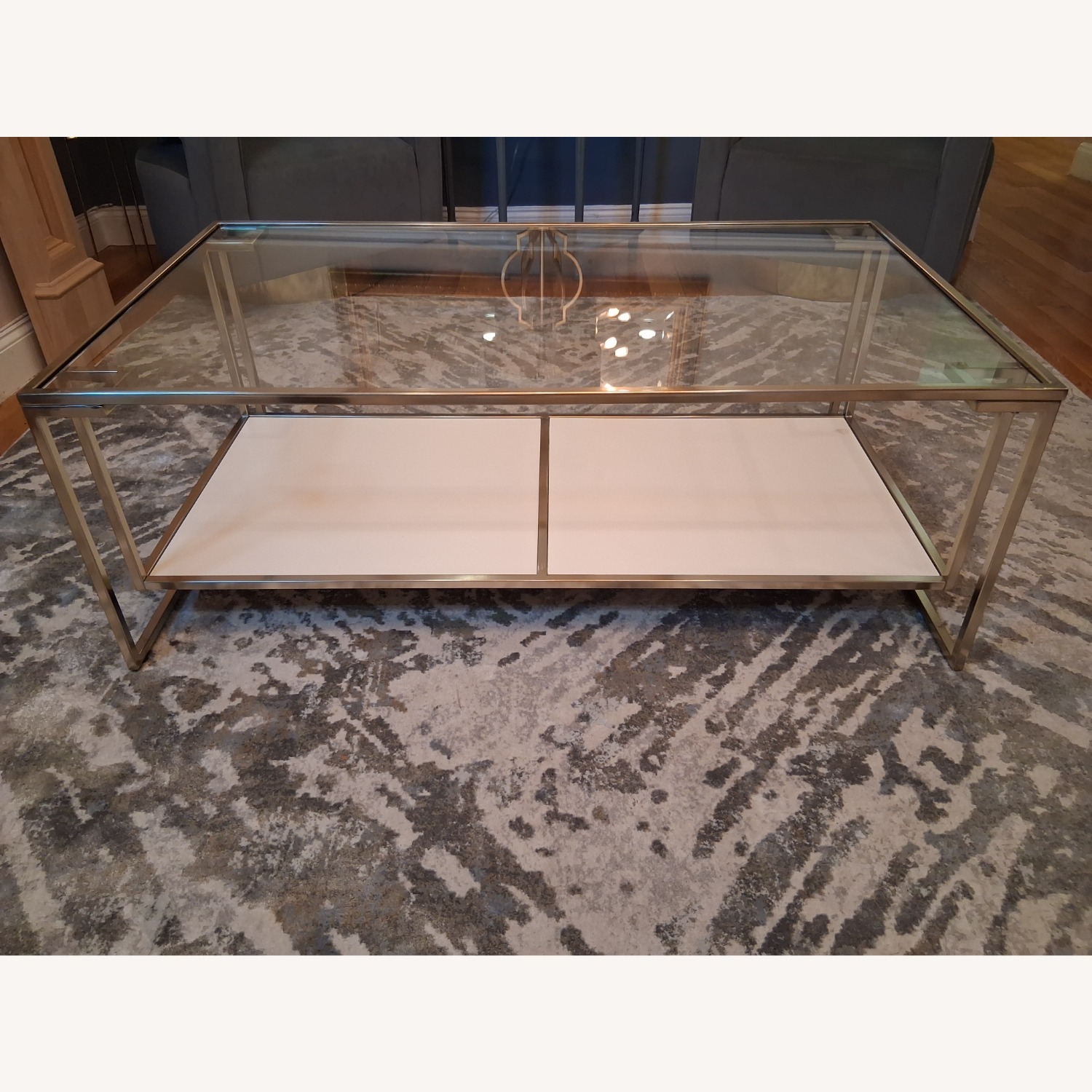 Raymour & Flanigan Monroe Glass Coffee Table - image-2