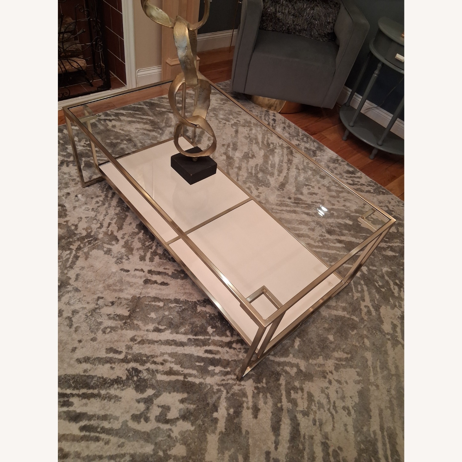 Raymour & Flanigan Monroe Glass Coffee Table - image-3