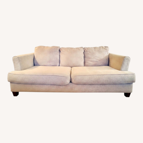 Used Ashley Furniture Light Gray Linen 3+ Seater Sofa for sale on AptDeco