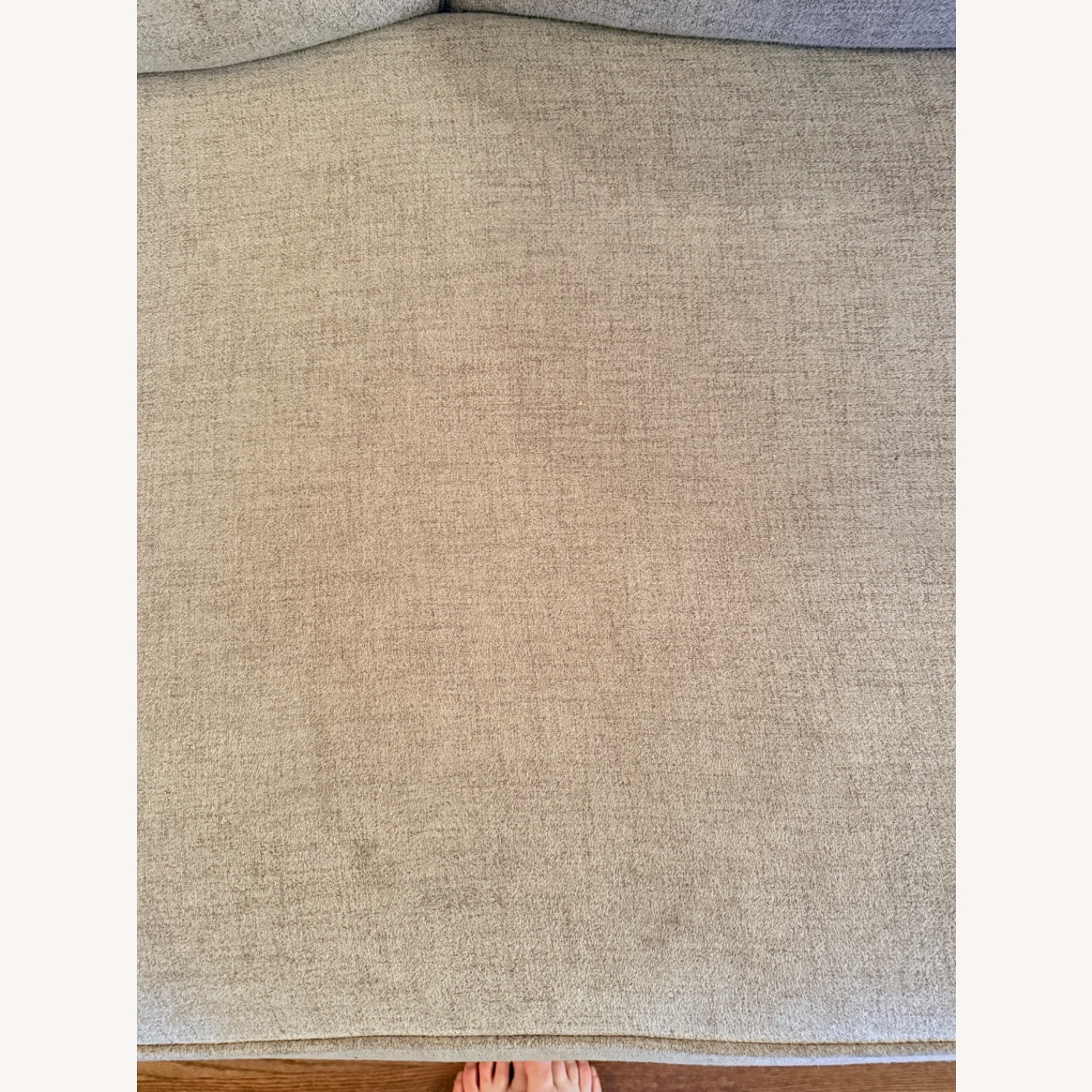 Ashley Furniture Light Gray Linen 3+ Seater Sofa - image-4