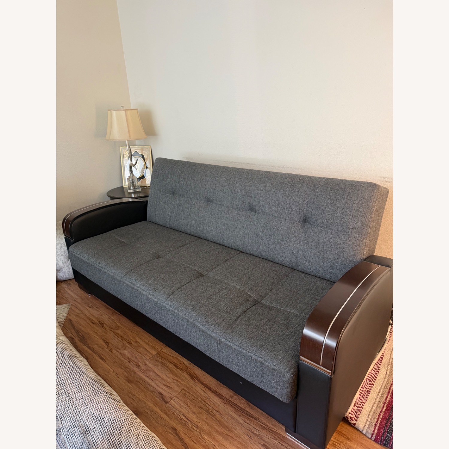 Dark Gray 2 Piece Sectional - image-1
