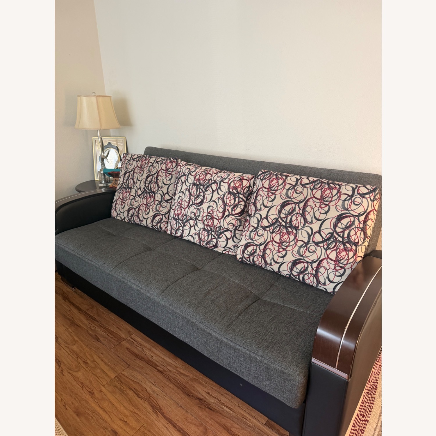Dark Gray 2 Piece Sectional - image-2