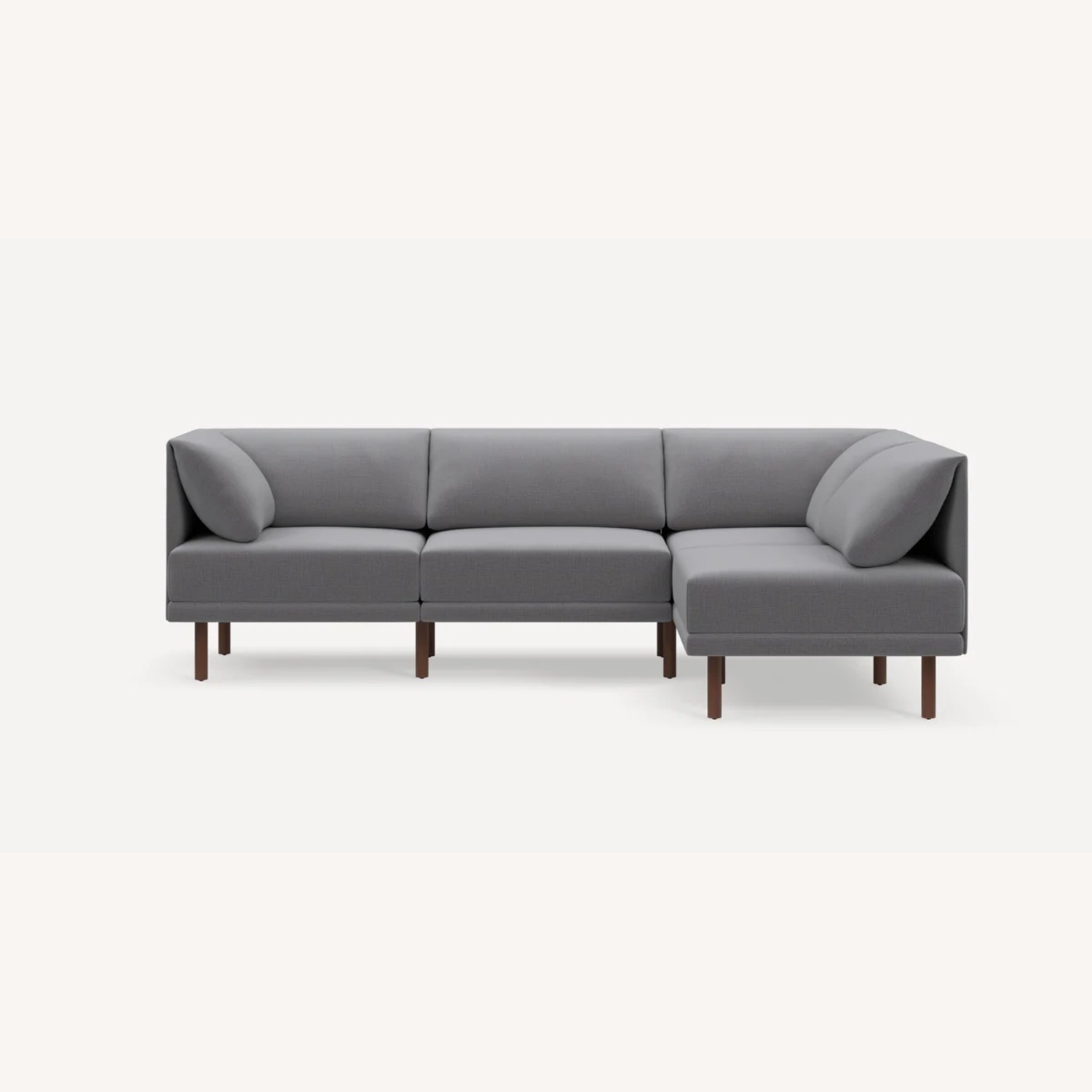 Burrow Range Light Gray Fabric 3+ Piece Sectional - image-5