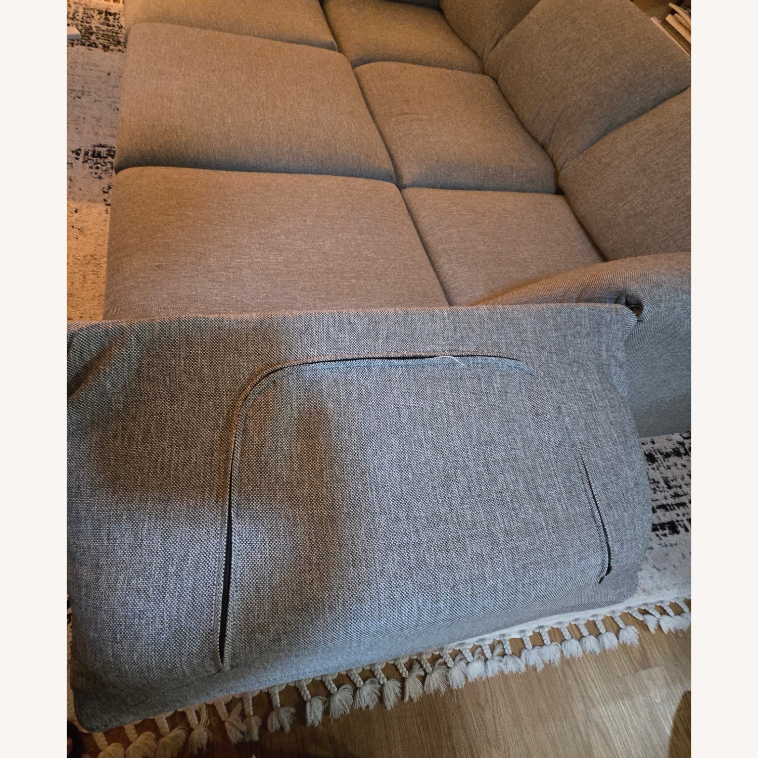 Burrow Range Light Gray Fabric 3+ Piece Sectional - image-3