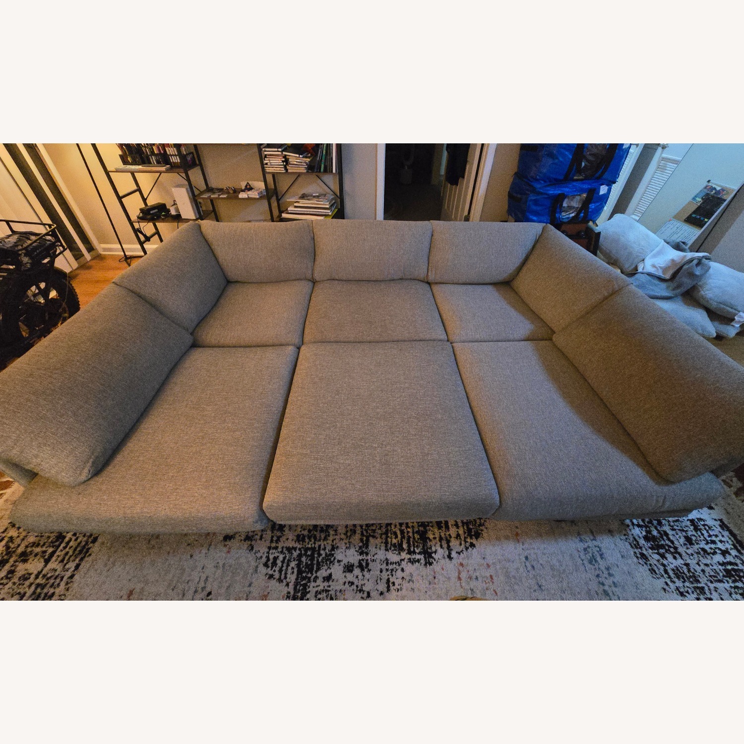 Burrow Range Light Gray Fabric 3+ Piece Sectional - image-1