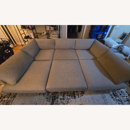 Used Burrow Range Light Gray Fabric 3+ Piece Sectional for sale on AptDeco