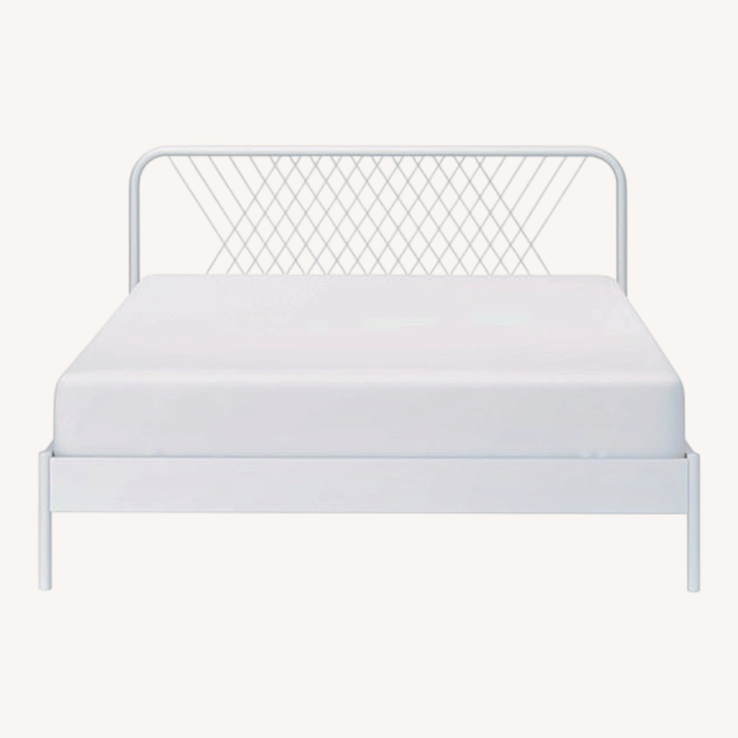 IKEA White Metal Full Bed - image-0