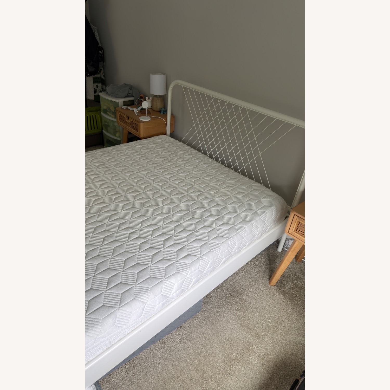 IKEA White Metal Full Bed - image-3