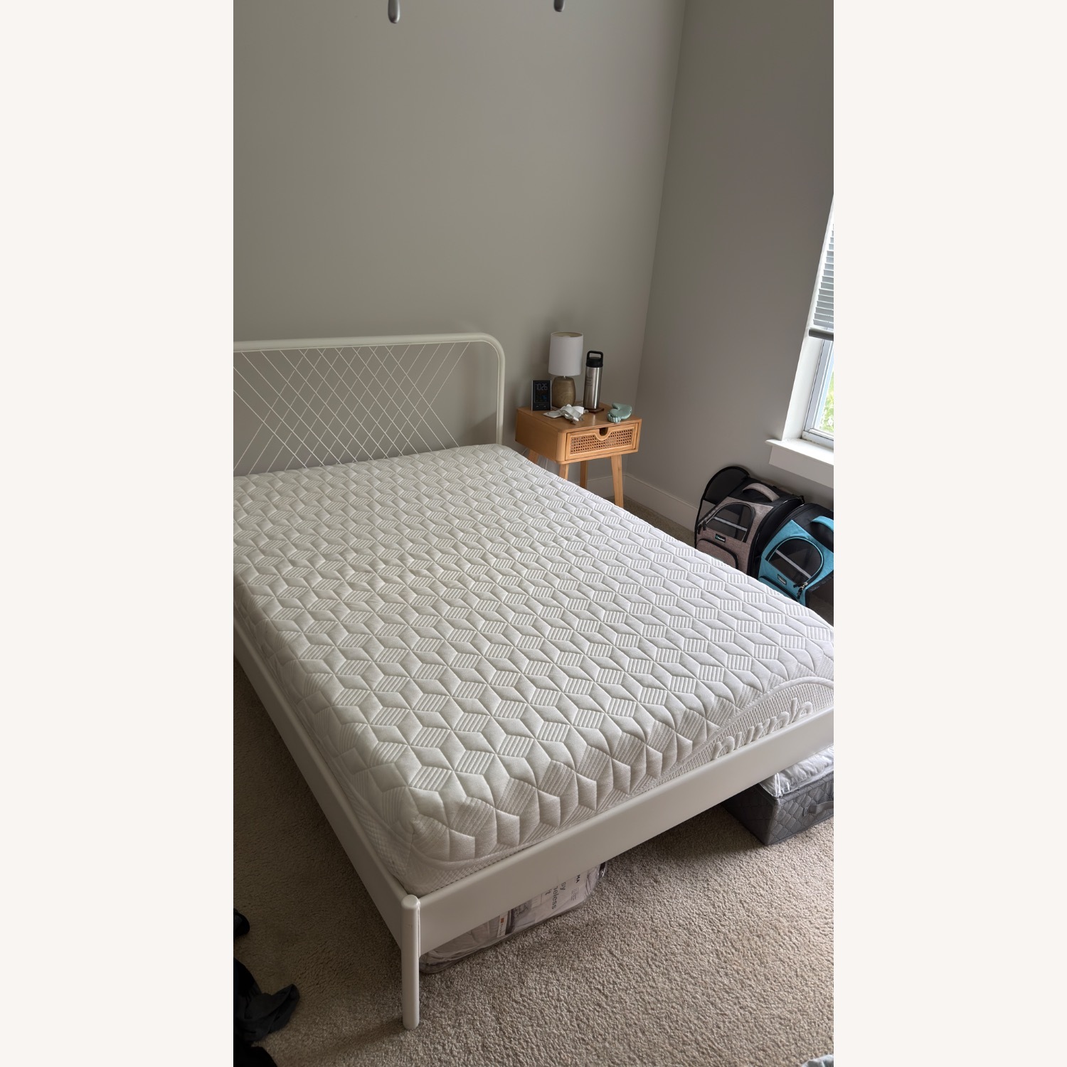IKEA White Metal Full Bed - image-1