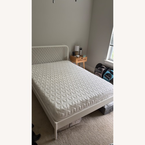 Used IKEA White Metal Full Bed for sale on AptDeco