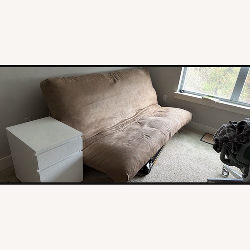 Used Wayfair Light Brown Wood Futon for sale on AptDeco