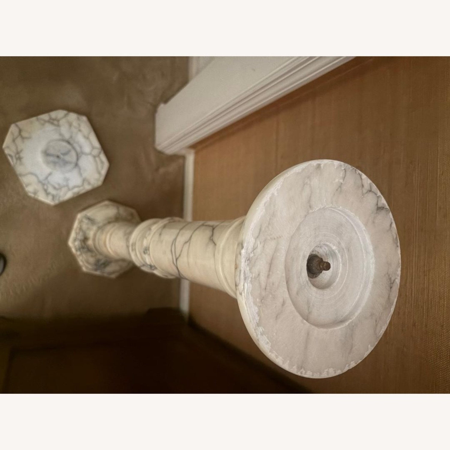 White Marble Pedestal For Your Treasured Sculpture - image-2