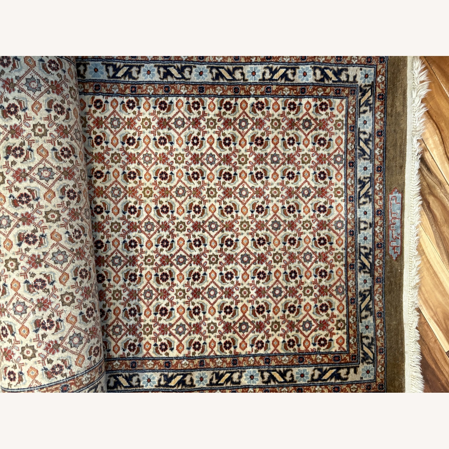 Indo-Persian/seraband Wool Runner Rug 2.3' x 9.6' - image-1