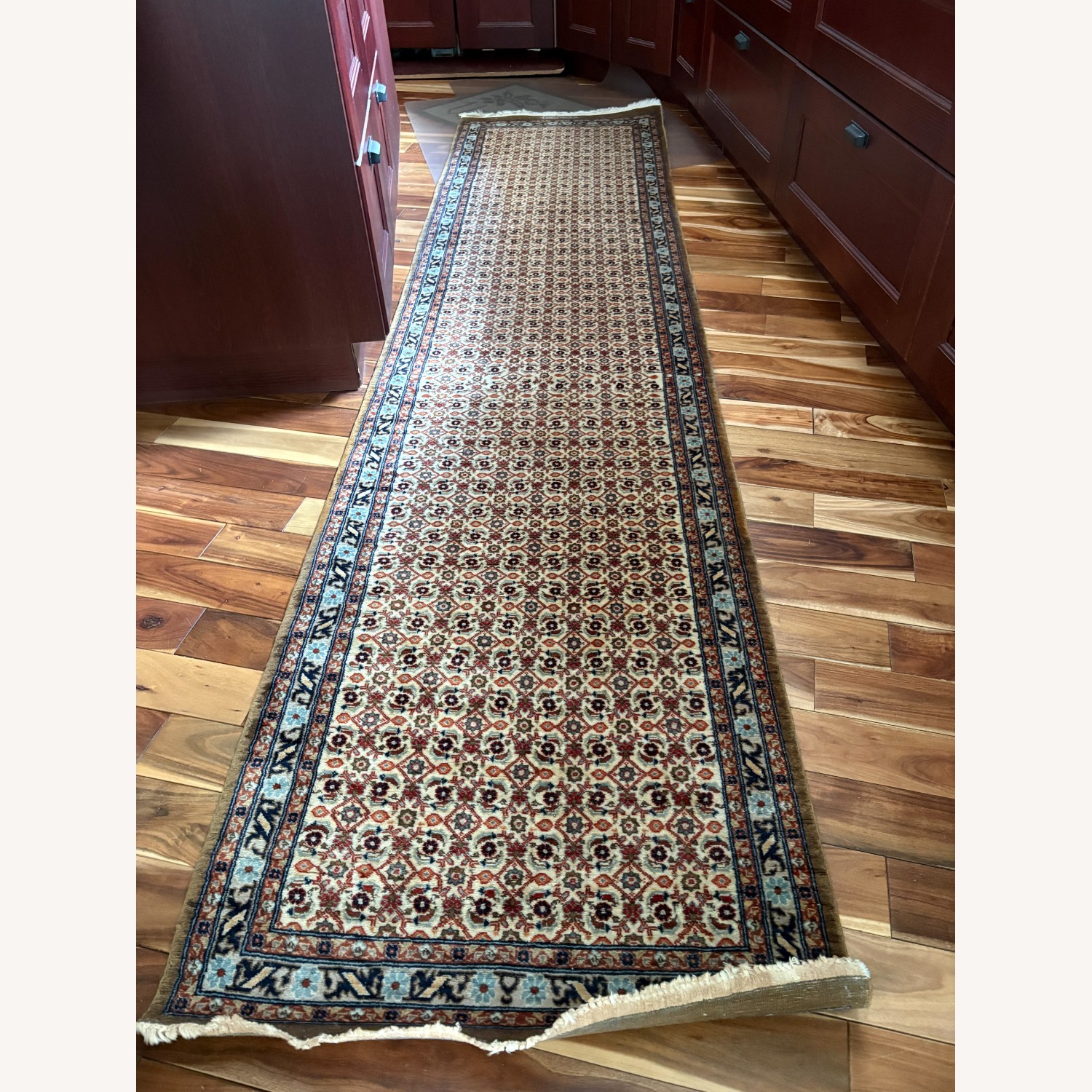 Indo-Persian/seraband Wool Runner Rug 2.3' x 9.6' - image-2