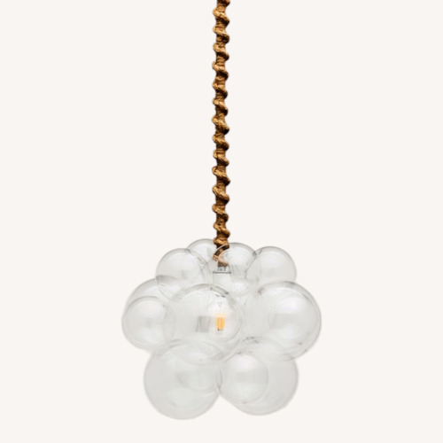 Used Glass Bubble Chandelier for sale on AptDeco