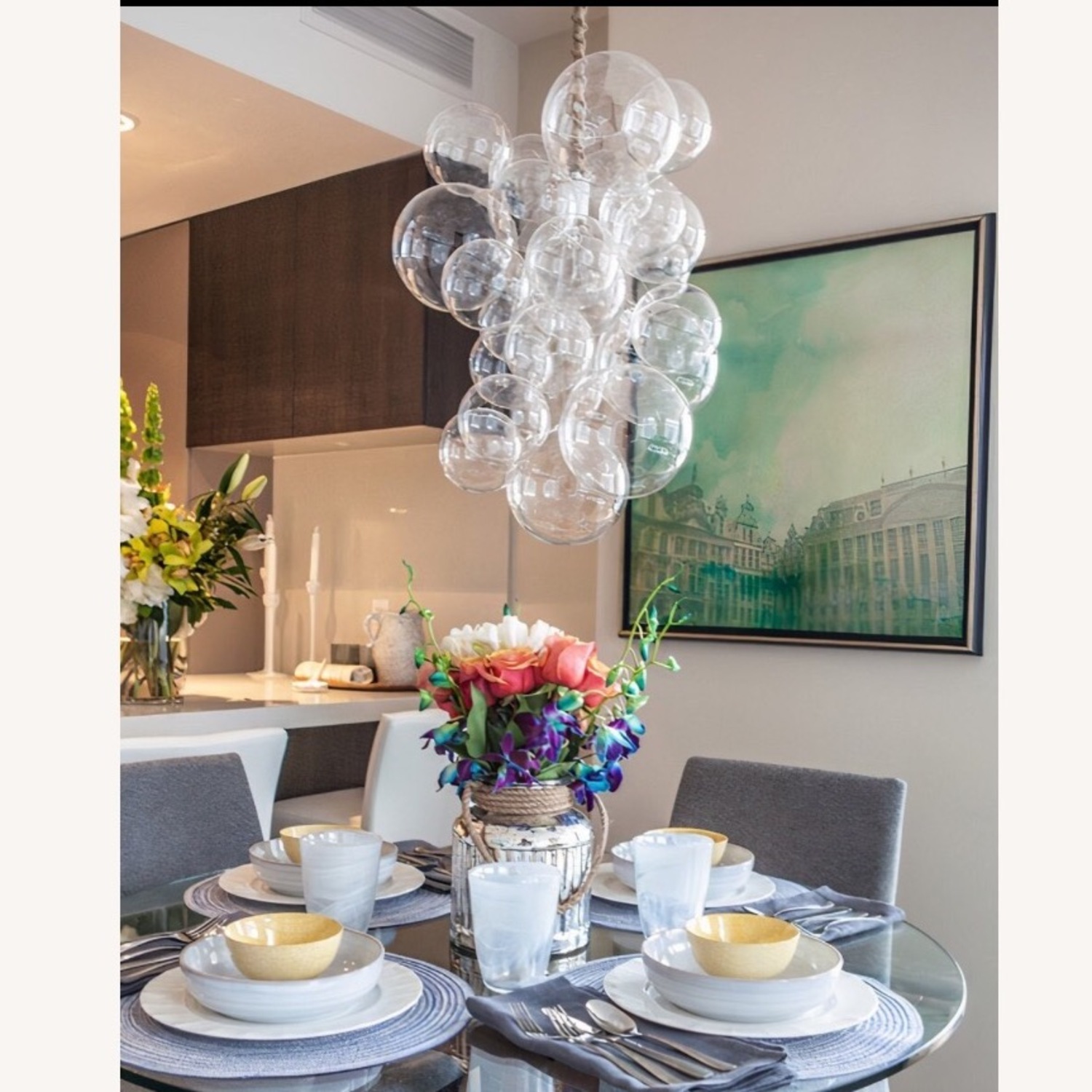 Glass Bubble Chandelier - image-2