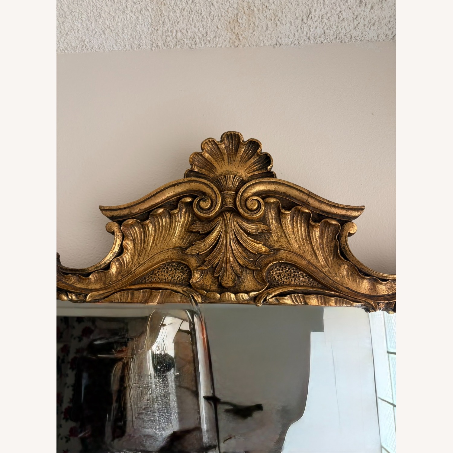 Elegant Rococo Revival Gold Wall Mirror - image-2