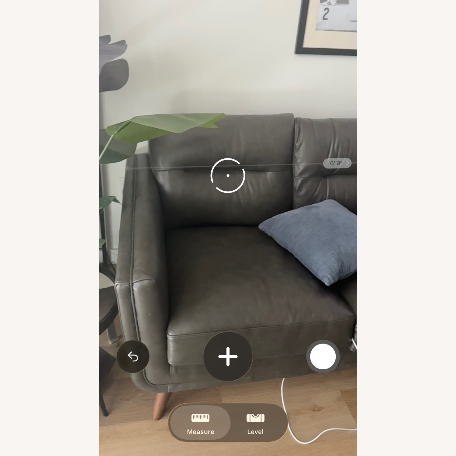 Wayfair Dark Gray Leather 2 Seater Sofa - image-3