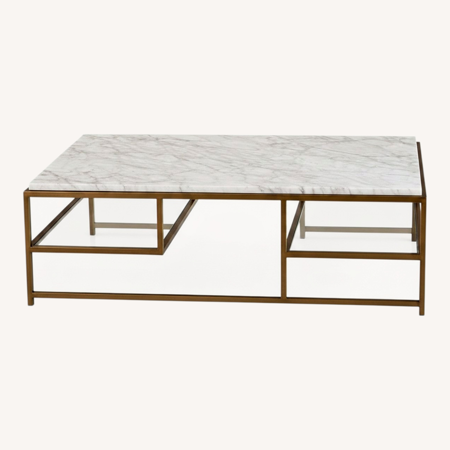 Restoration Hardware Real Marble Coffee Table - image-0