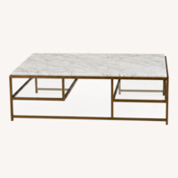 Restoration Hardware Real Marble Coffee Table