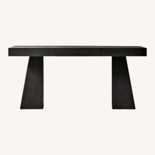 Used CB2 Black Wood Desk for sale on AptDeco