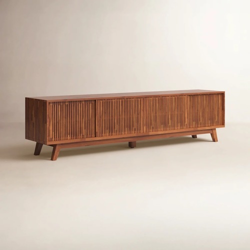 Used AllModern TV Stand Media Storage Natural Wood for sale on AptDeco