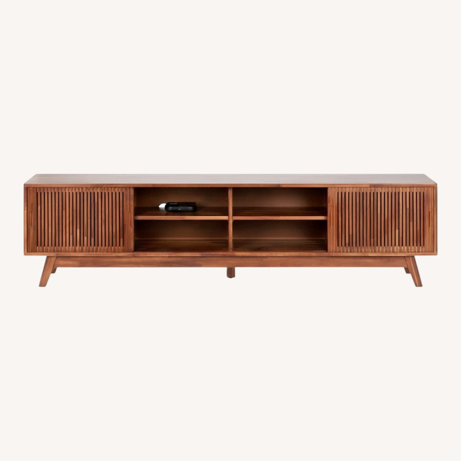 AllModern TV Stand Media Storage Natural Wood - image-0