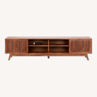 AllModern TV Stand Media Storage Natural Wood