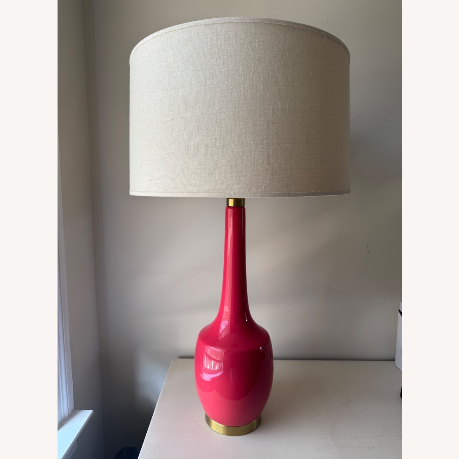 Robert Abbey Pink Ceramic Table Lamp - image-1