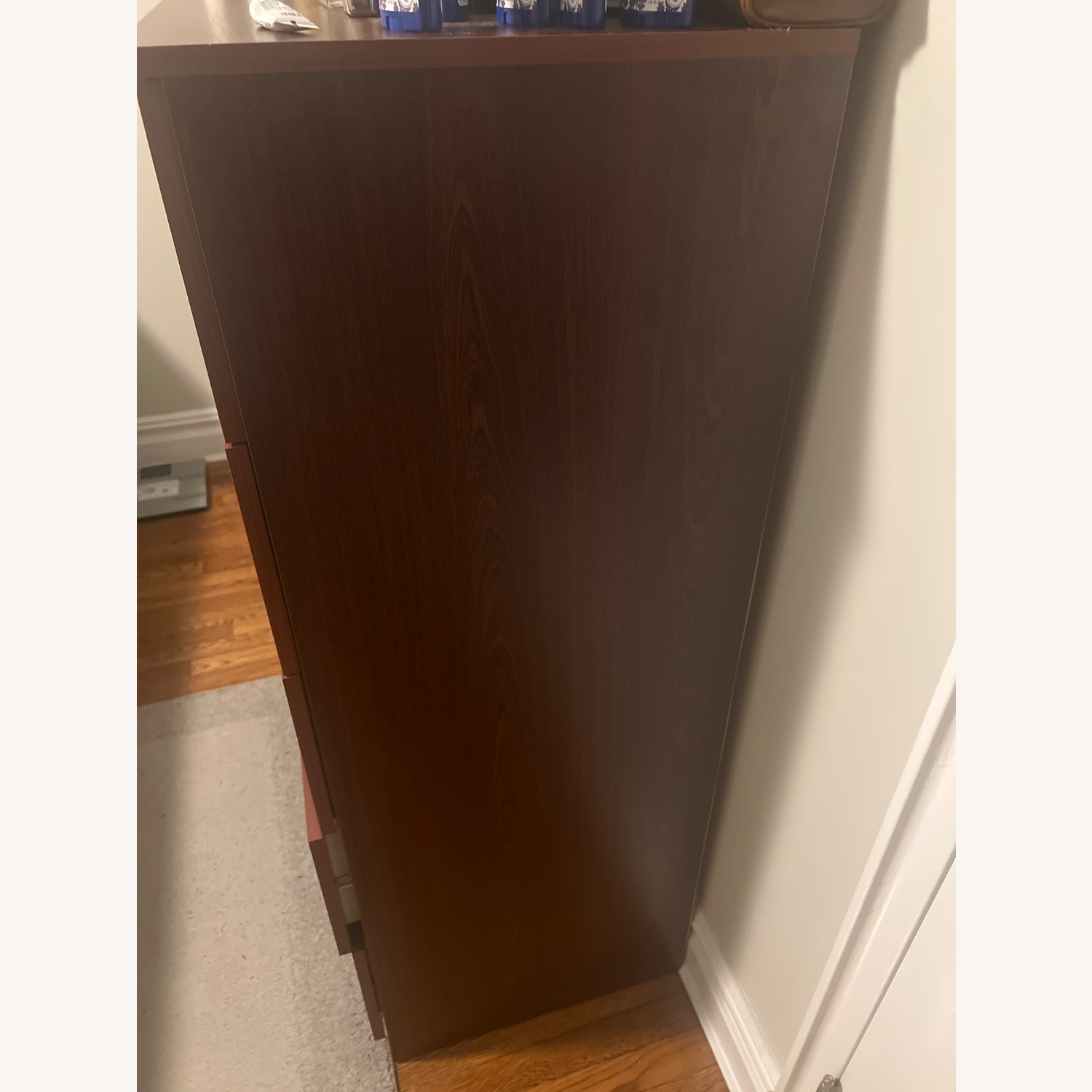 Dark Brown Wood Chest - image-3