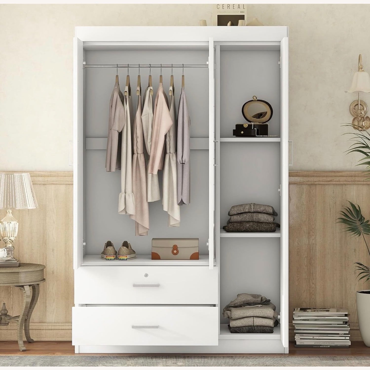 Wayfair White Armoire - image-1