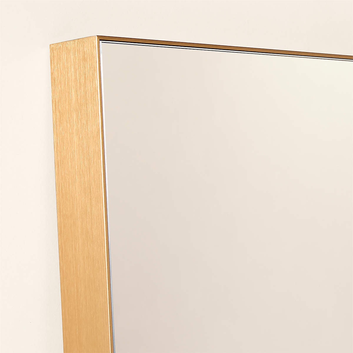 CB2 Gold Floor Mirror - image-3