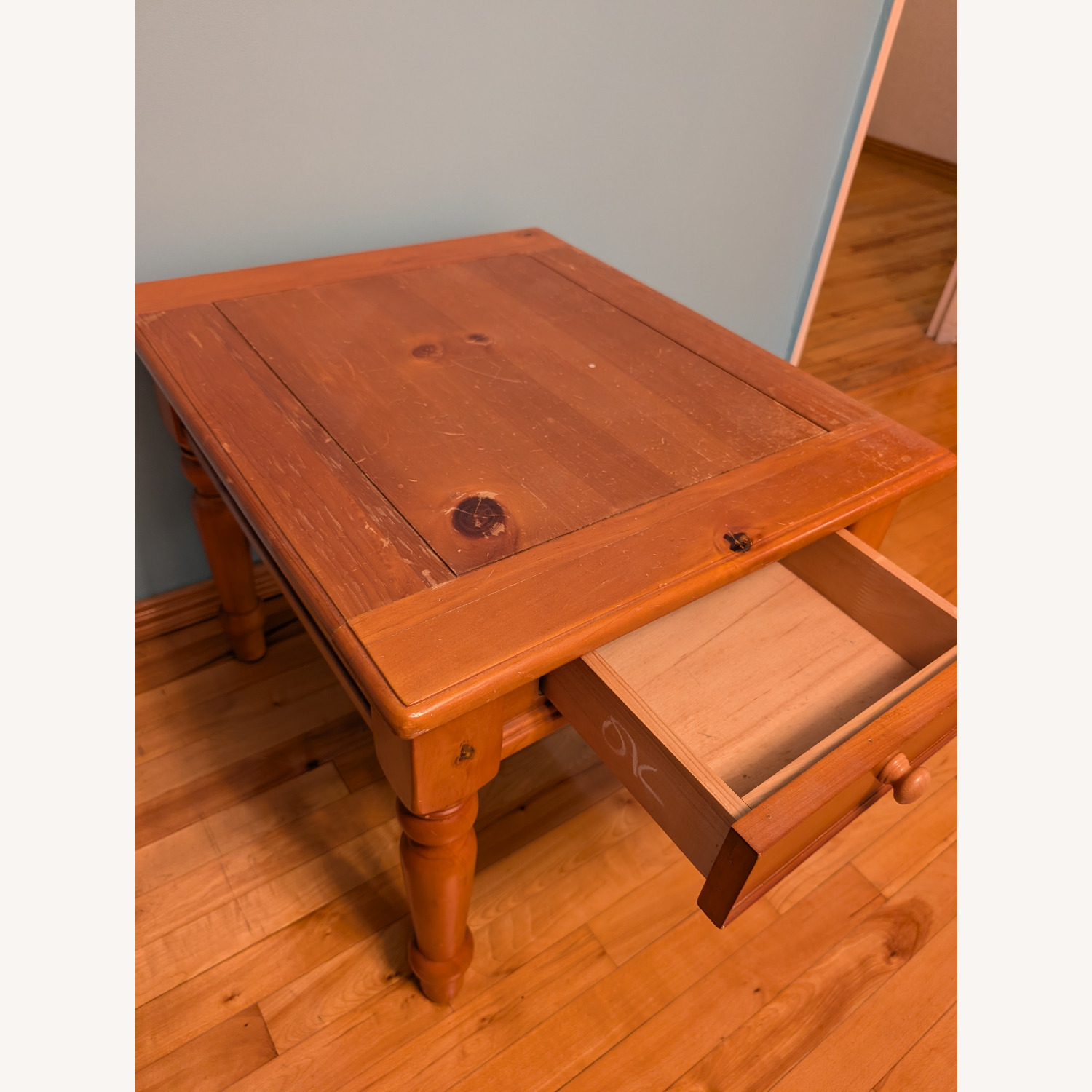 Vintage Rustic Cottagecore End Table - image-4