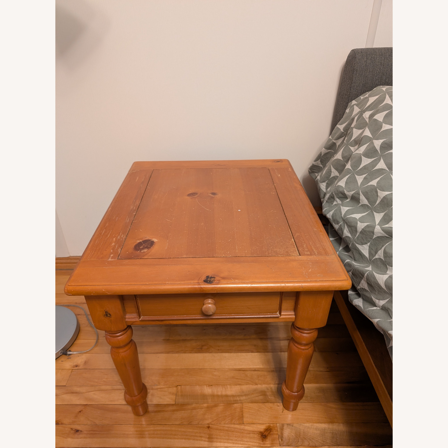 Vintage Rustic Cottagecore End Table - image-1
