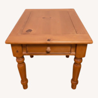 Vintage Rustic Cottagecore End Table