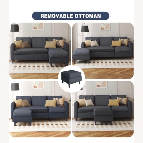 Used Black 3+ Seater Sofa for sale on AptDeco