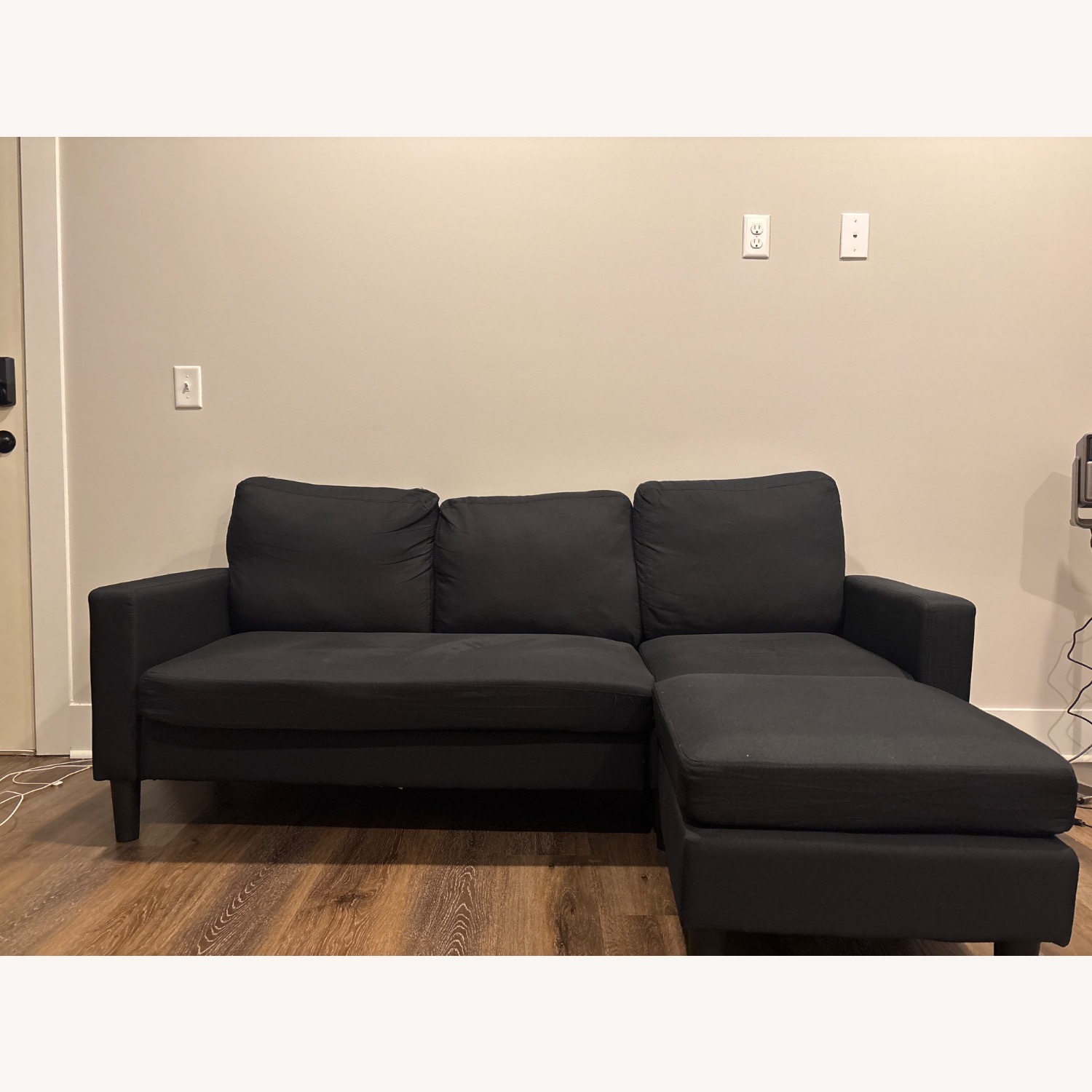 Black 3+ Seater Sofa - image-3