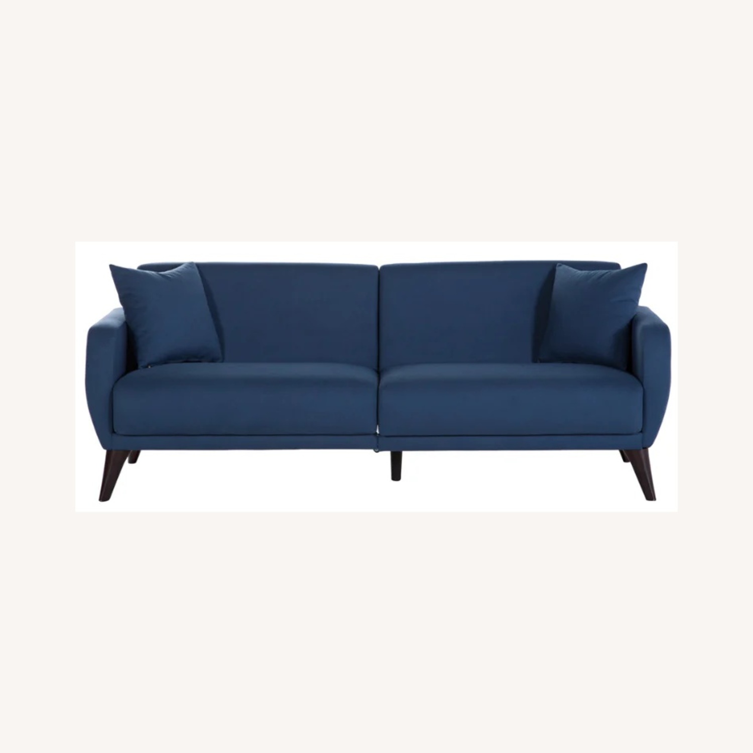 IKEA SMEDSTORP Blue Fabric Sleeper Sofa - image-4
