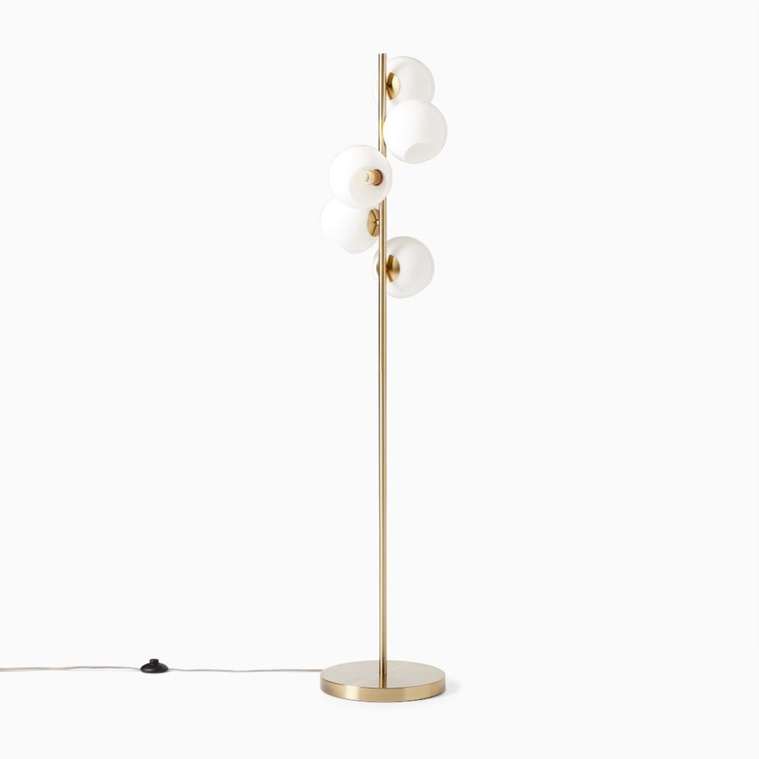 West Elm Gold Floor Lamp - image-3