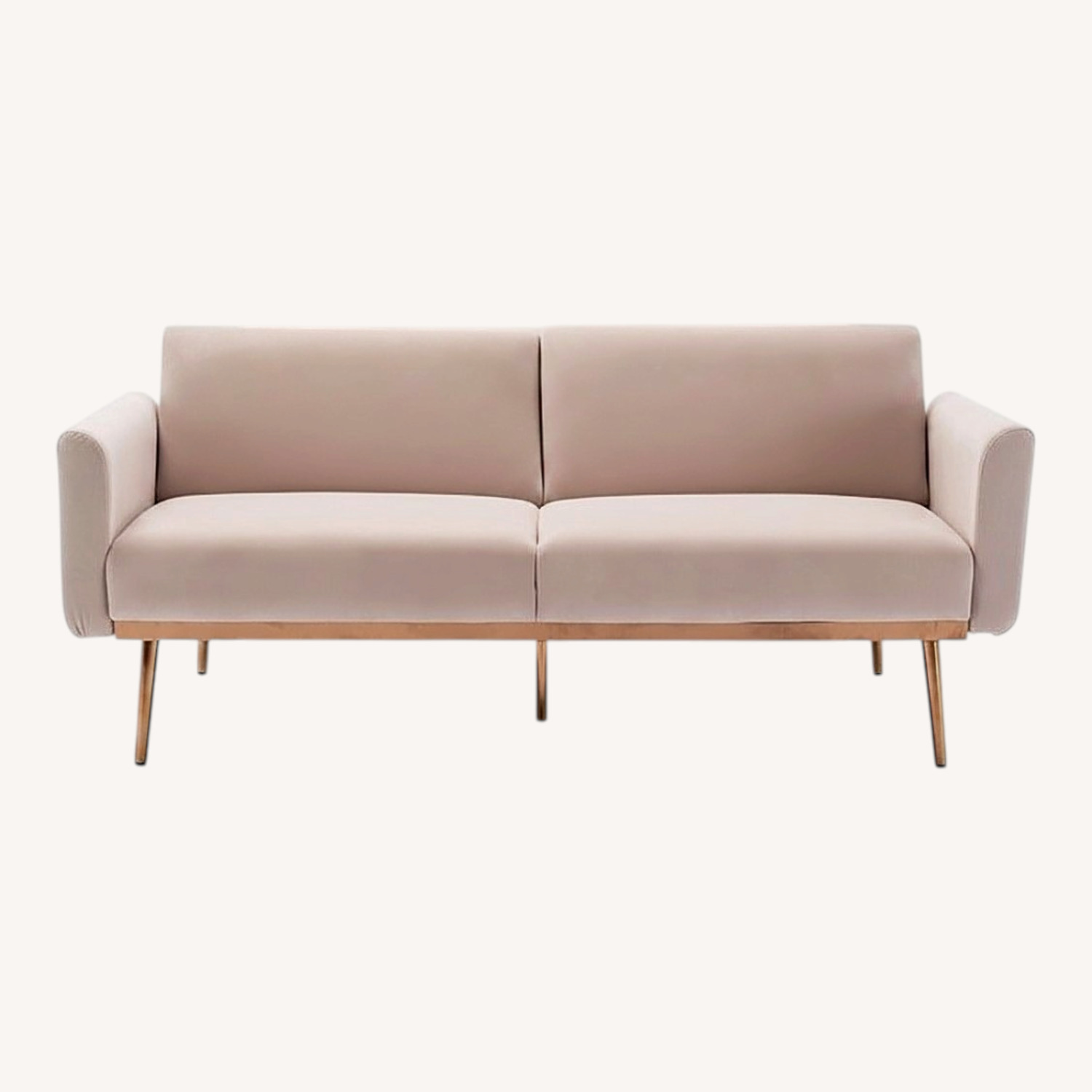 Amazon Natural Velvet Sleeper Sofa - image-0