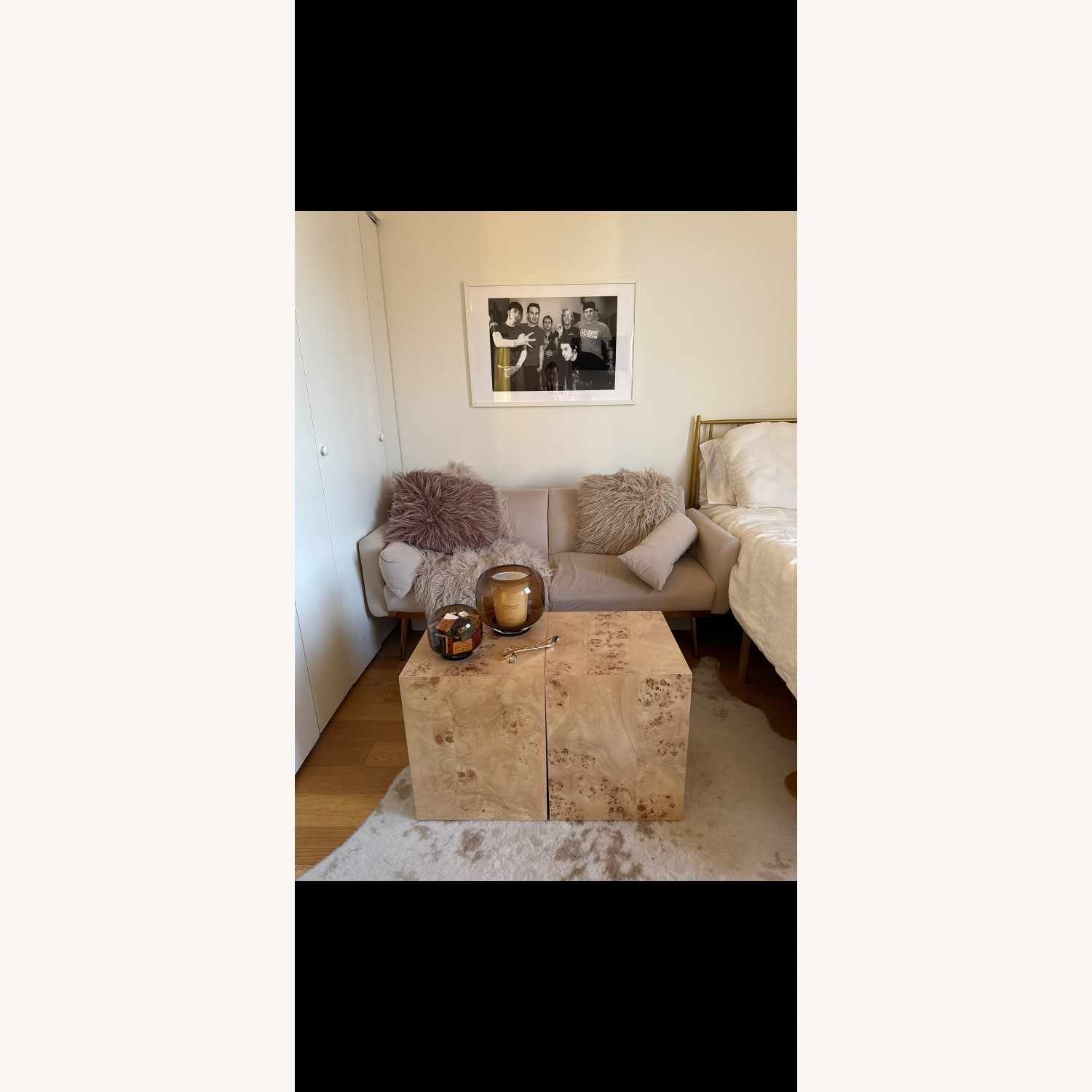 Amazon Natural Velvet Sleeper Sofa - image-4