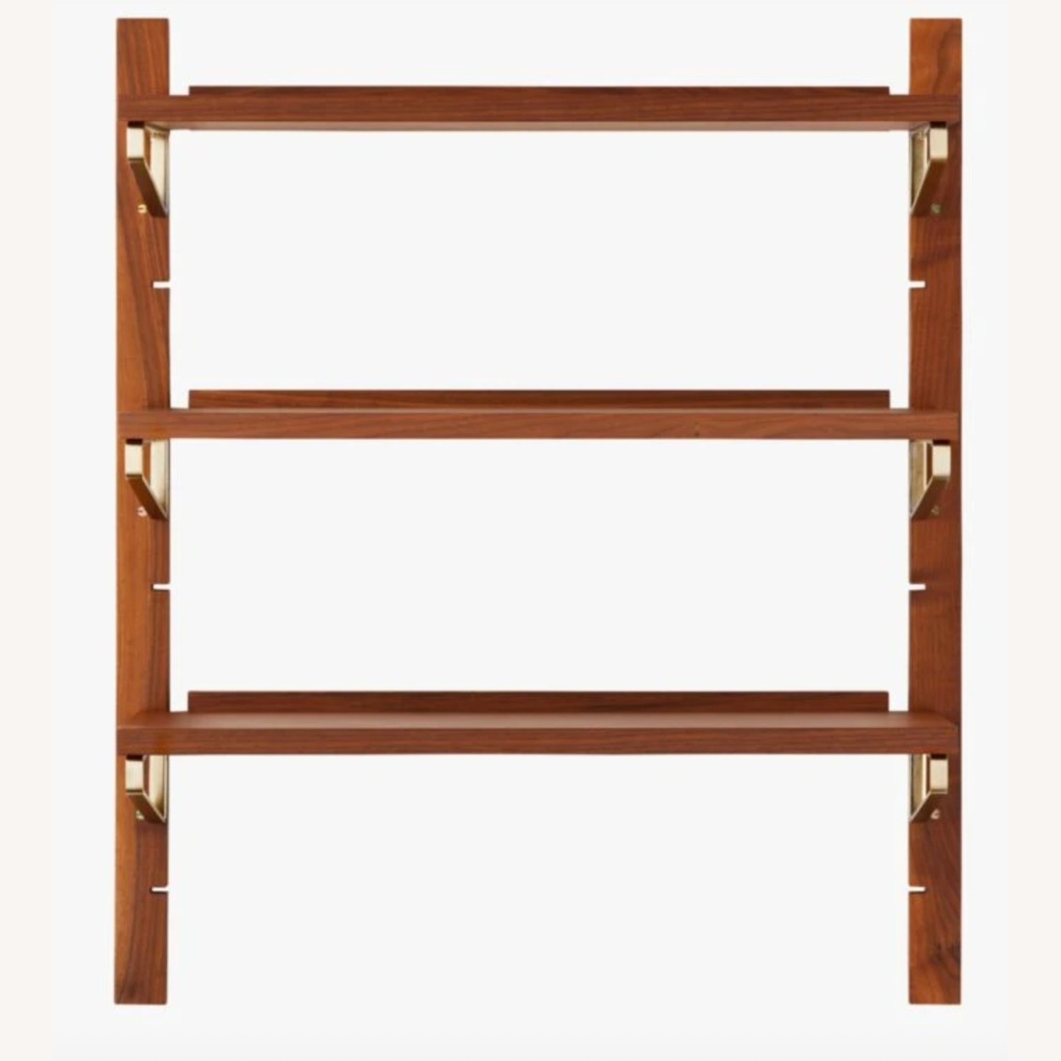 CB2 Dark Brown Wood Wall Shelf - image-6