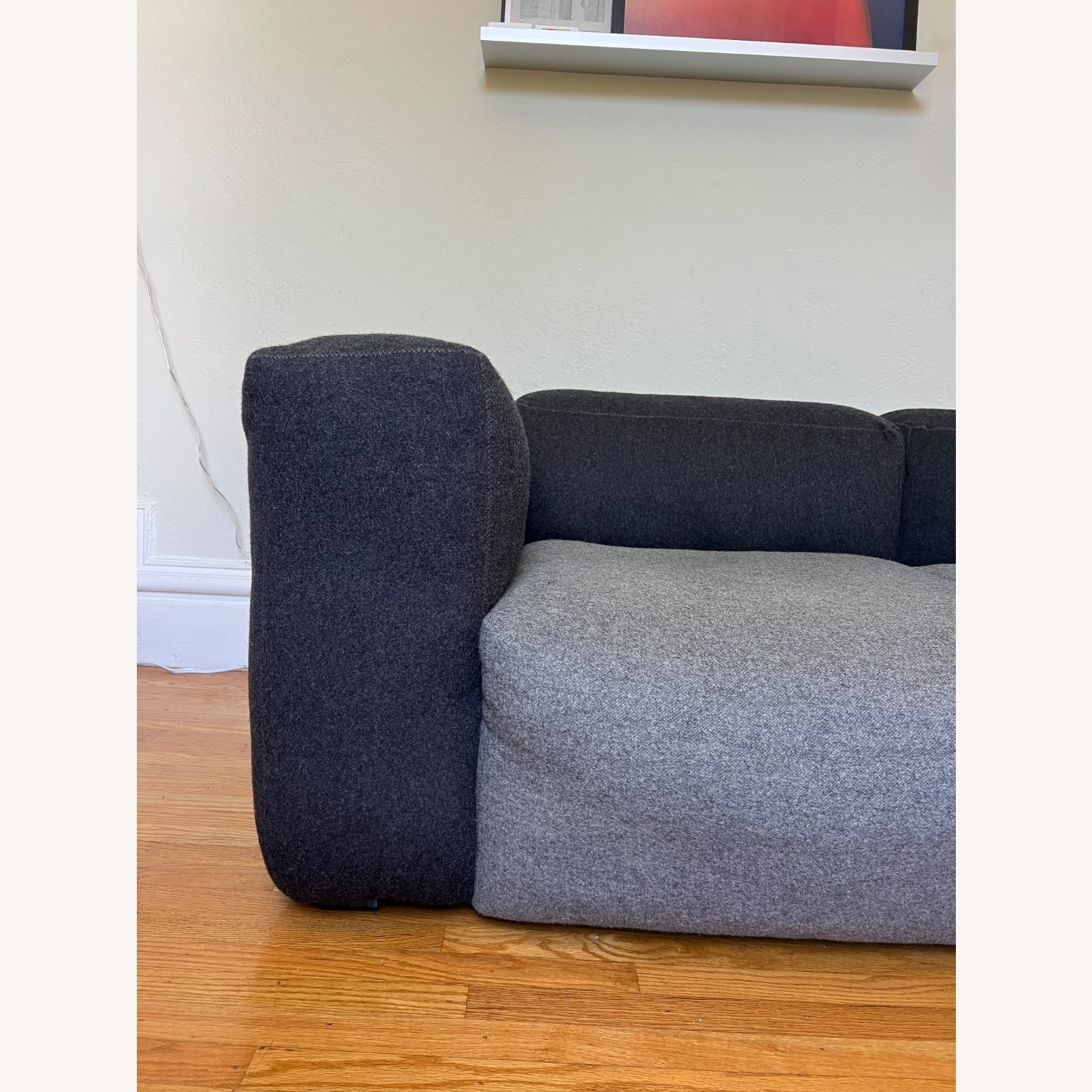 Hay Mags Soft Light Gray Wool 2 Seater Sofa - image-5